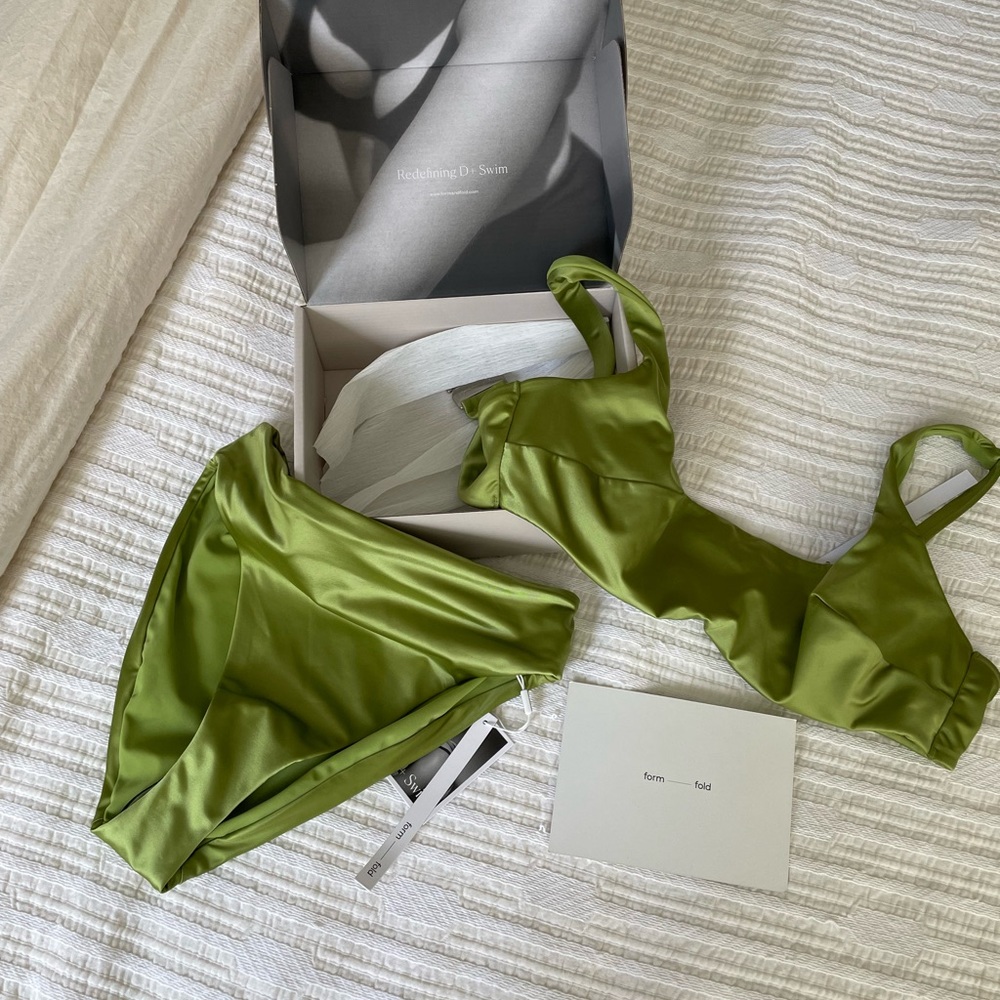 Form & Fold Swimsuit in Wasabi (can also be sold separately)